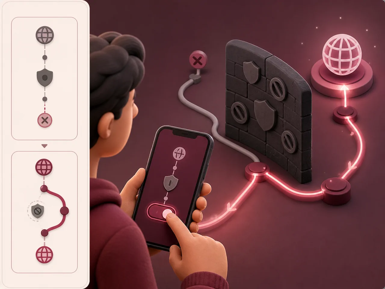 Why is Proton VPN not connecting on my mobile device?